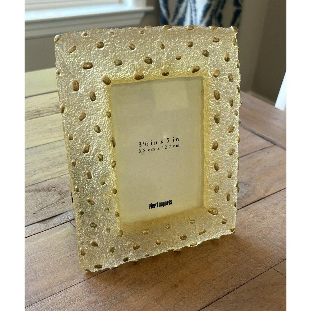 Pier 1 Picture Frame Holds 3.5X5 Inches Used